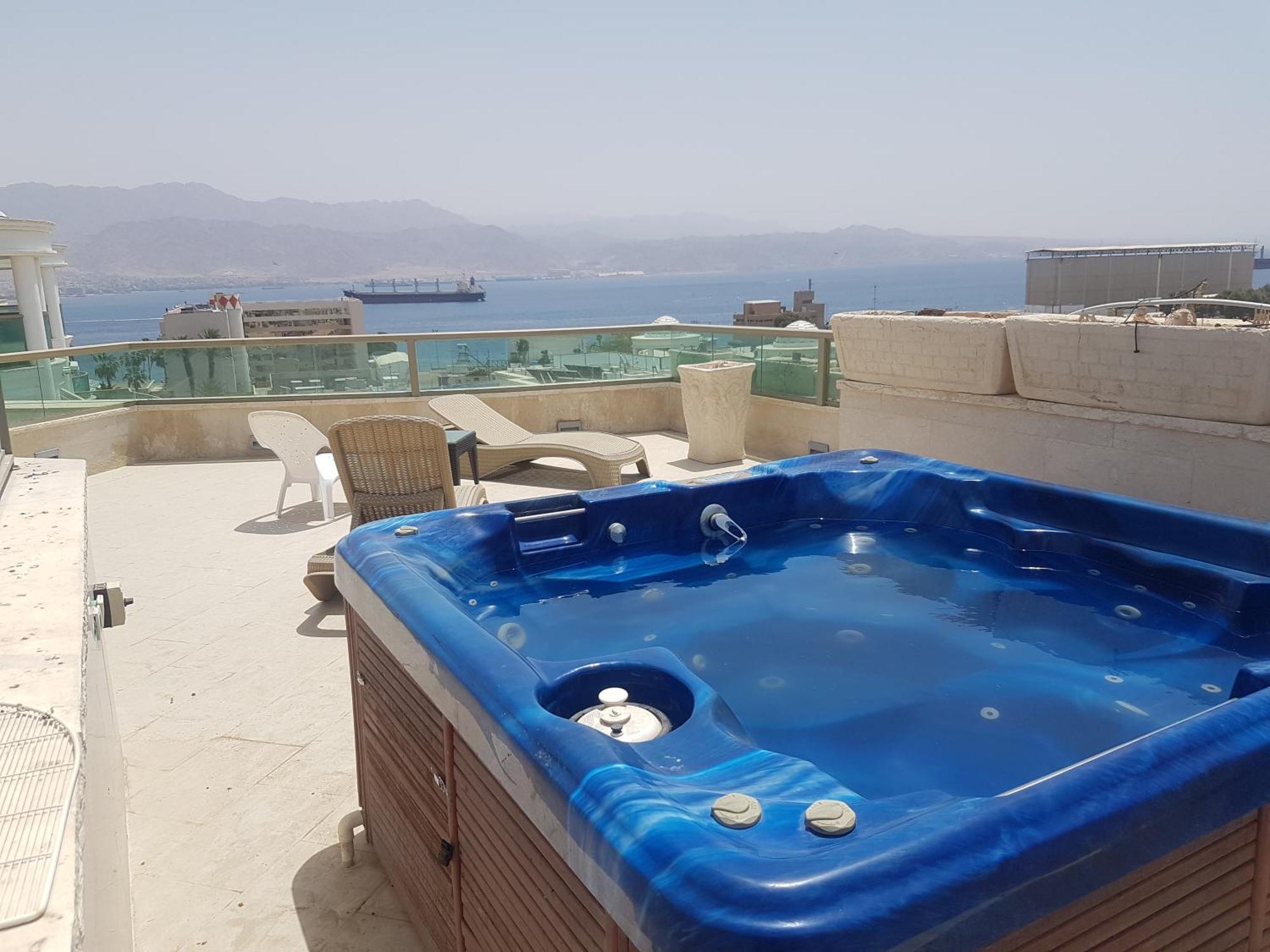 Palmore Top Luxury Penthause With Juccuzi First Line Of The Seaside Lejlighed Eilat Eksteriør billede