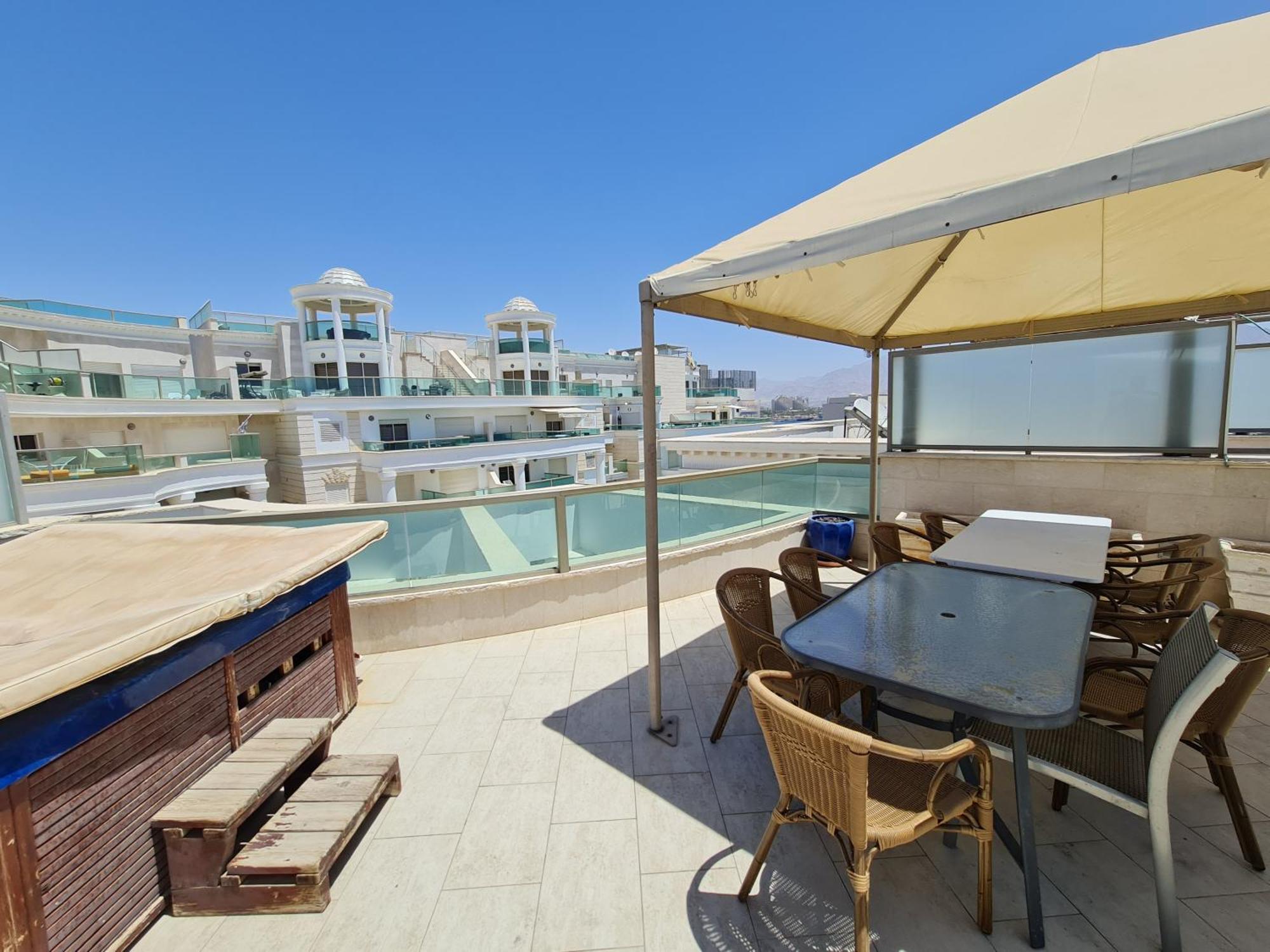 Palmore Top Luxury Penthause With Juccuzi First Line Of The Seaside Lejlighed Eilat Eksteriør billede